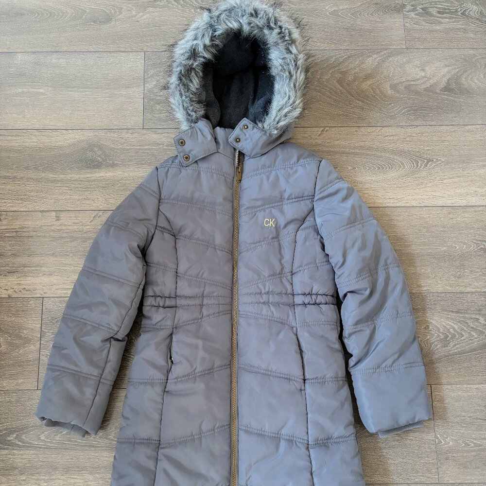 Calvin Klein Girls Hooded Puffer Jacket